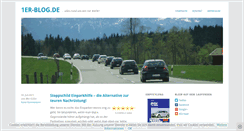 Desktop Screenshot of 1er-blog.de